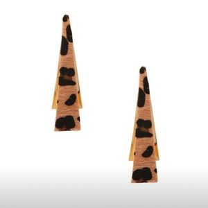 Leopard Fur Earring Set